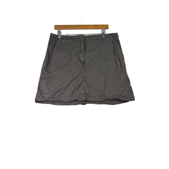 Theory‎ Cotton Skirt sz 12 Brown - Picture 1 of 6